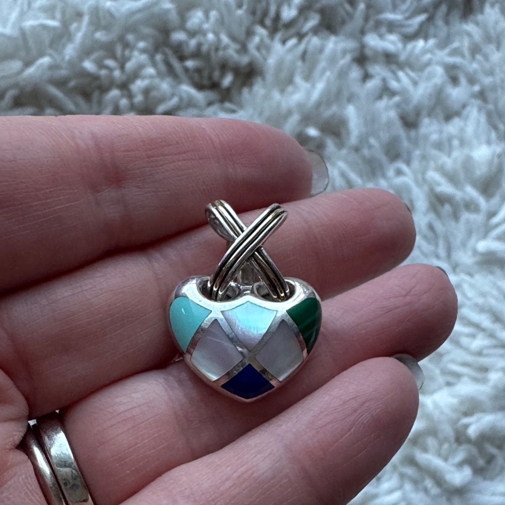 Eric Grossbardt‎ Inlay Heart Pendant